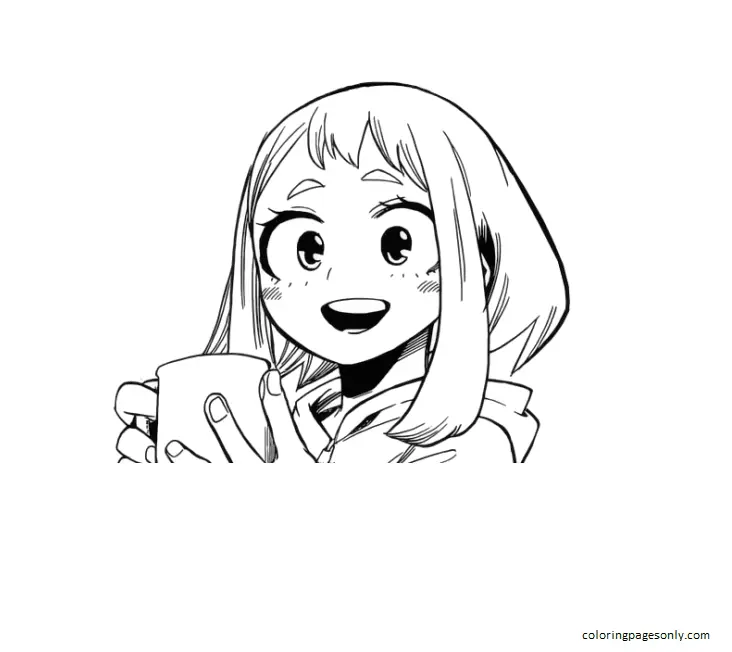 Uraraka Coloring Pages 45