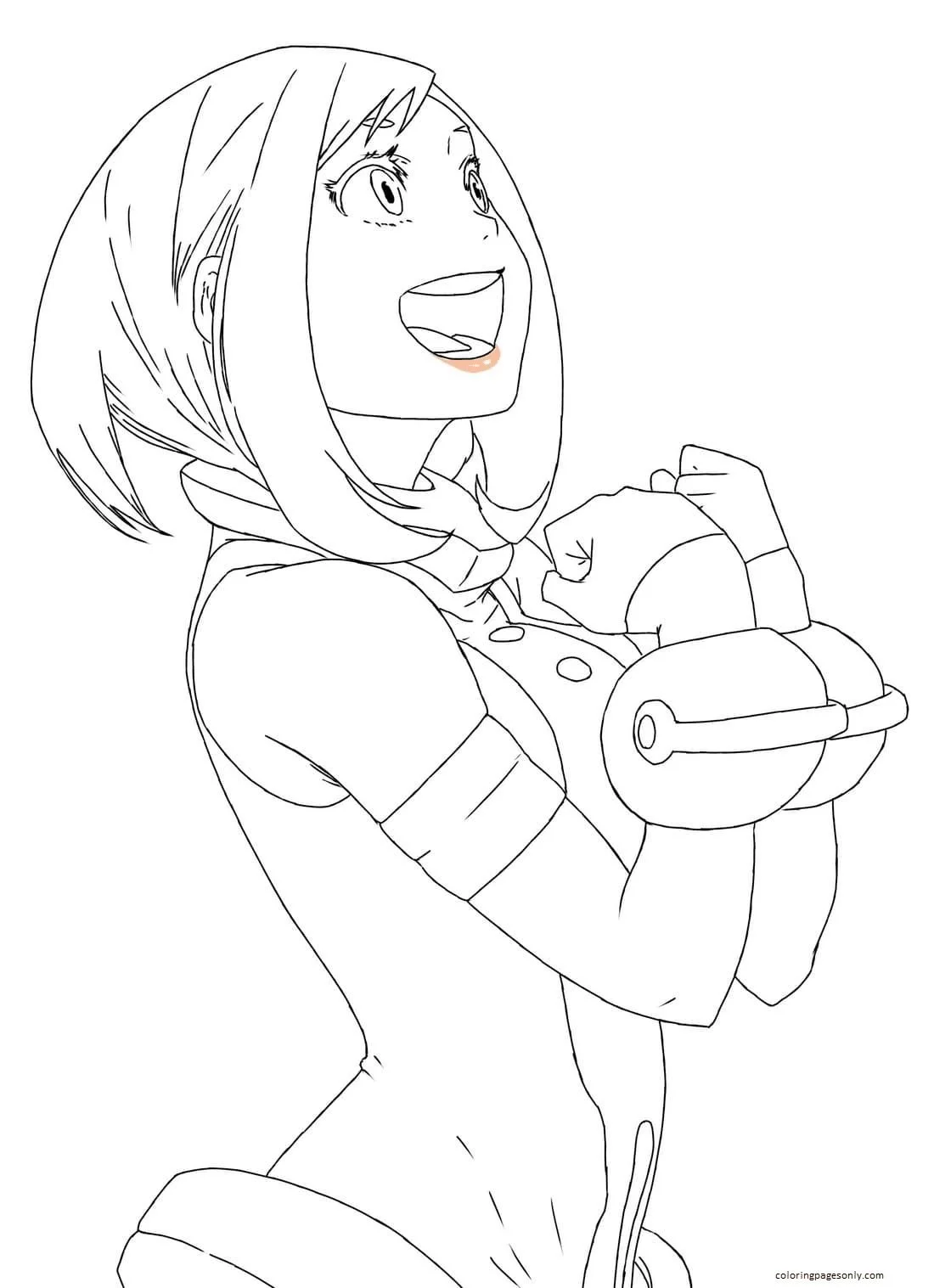 Uraraka Coloring Pages 46