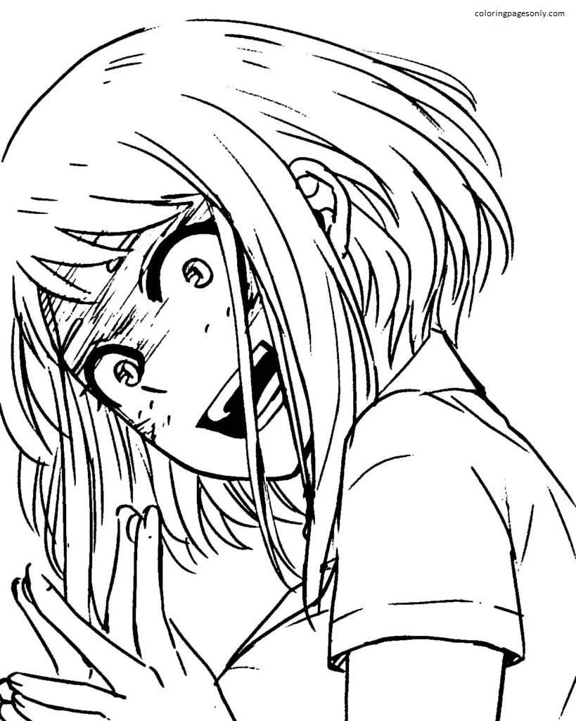 Uraraka Coloring Pages 64