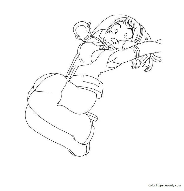 Uraraka Coloring Pages 83