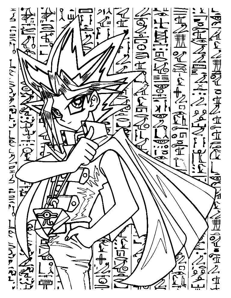 Yu Gi Oh Coloring Pages 69