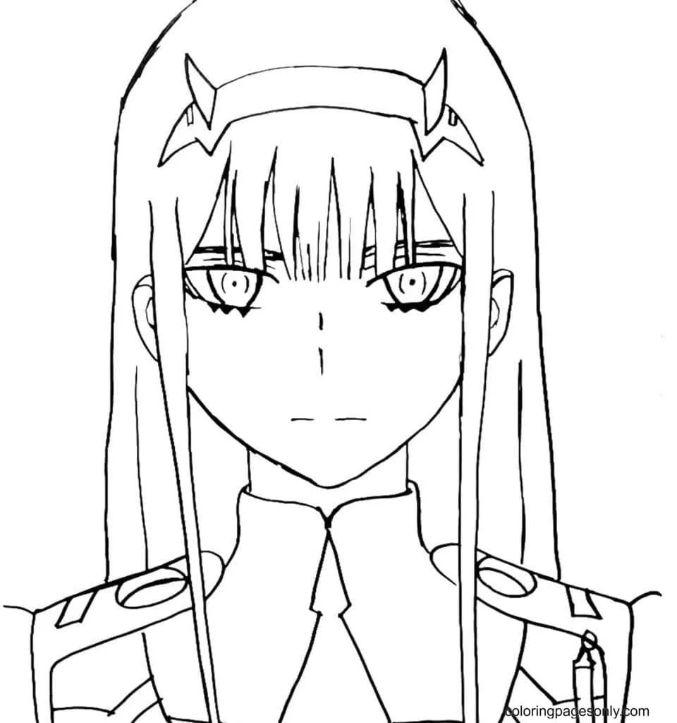 Zero Two Coloring Pages 4